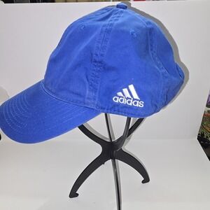 Adidas Blue Soft Baseball Cap Unisex 100% Cotton Adjustable
